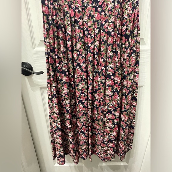 25-Vintage E. D. Michaels Melanie Drucker Dress Cottagecore Prairie Floral 11-12 - Picture 4 of 14
